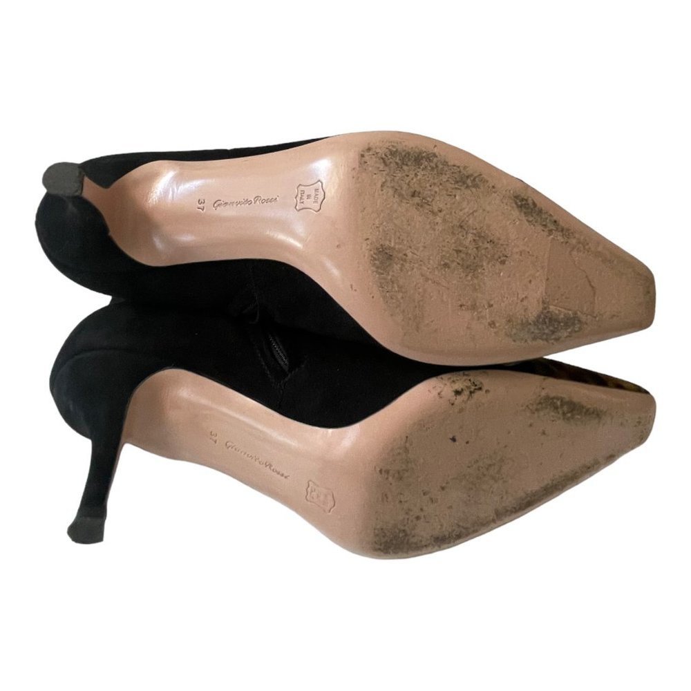 Gianvito Rossi Lucy 70 ankle boot in Suede and animal print Size EU 37, US 7 - Picture 8 of 12